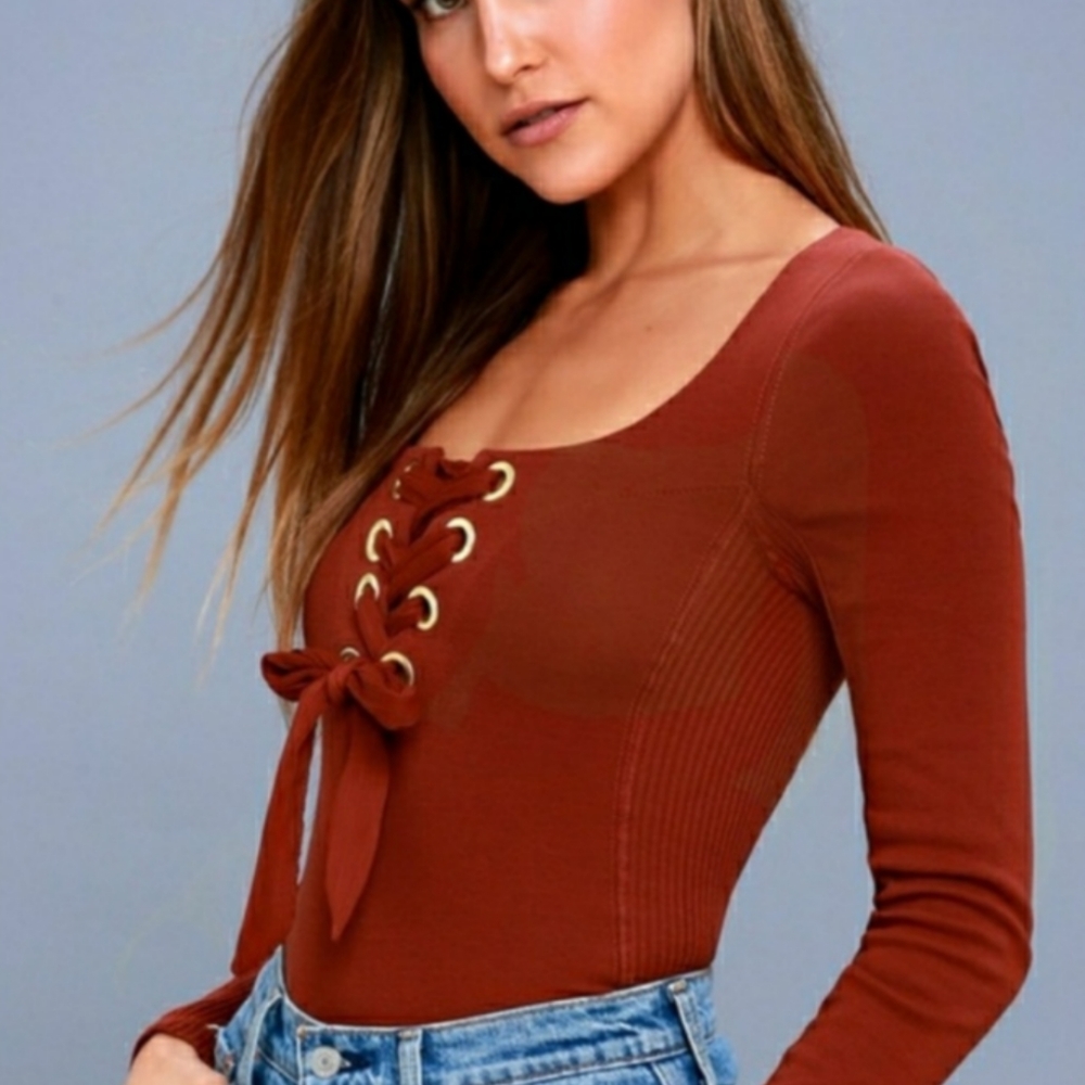 Free People Looking Back LS Top M